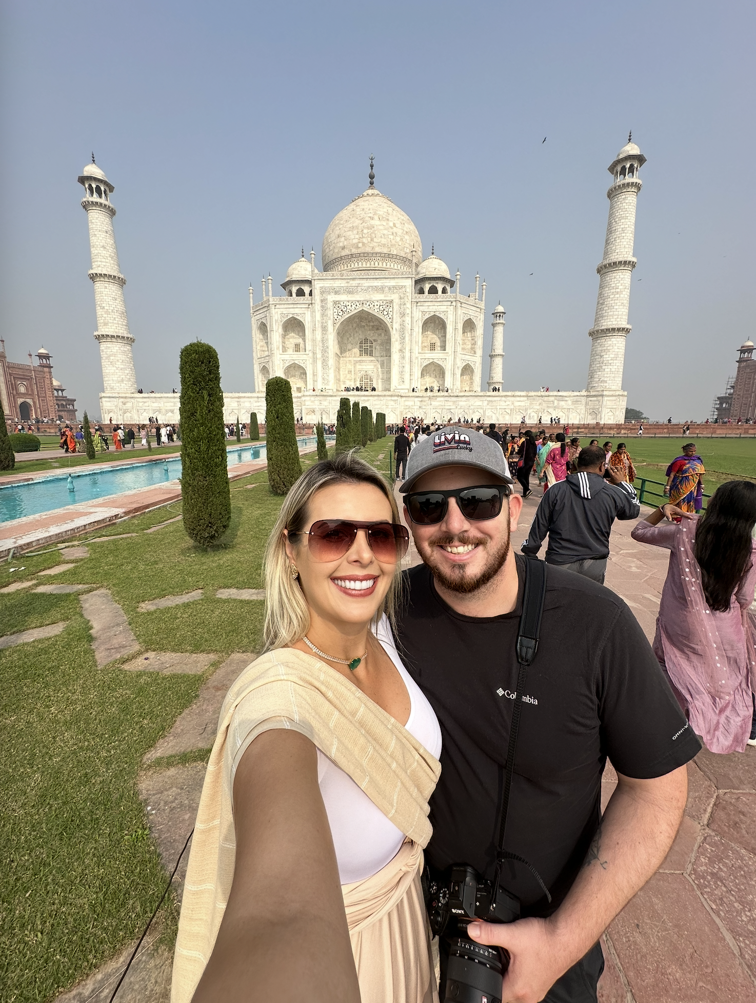 Jessica no Taj Mahal